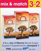 Manna Blood Sugar Support Supplements-Per Pack