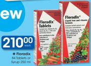 Floradix 84 Tablets Or Syrup-250ml Each
