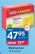 Med-Lemon 18 Sachets-Per Pack