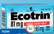 Ecotrin 100 Tablets-Per Pack