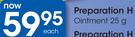 Preparation H Ointment-25g 