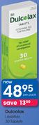 Dulcolax Laxative 30 Tablets-Per Pack