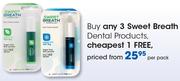 Sweet Breath Dental Products-Per Pack