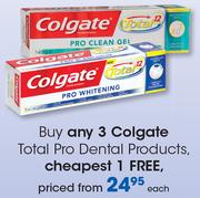 Colgate Total Pro Dental Products-Each