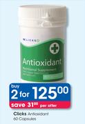 Clicks Antioxidant 60 Capsules-2 Packs