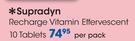 Supradyn Recharge Vitamin Effervescent 10 Tablets-Per Pack