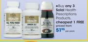 Solal Health Prescriptions Products-Per Pack