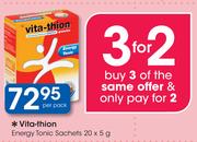 Vita-Thion Energy Tonic Sachets-20x5g Per Pack