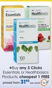  Clicks Essentials Or Healthbasics Products-Per Pack