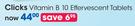 Clicks Vitamin B Effervescent Tablets-10's pack