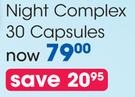 Nativa Night Complex Capsules-30's Pack