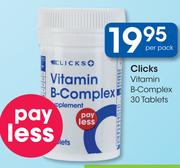Clicks Vitamin B-Complex Tablets-30's pack