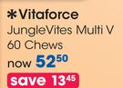 Vitaforce Jungle Vites Multi V-60 Chews