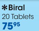 Biral 20 Tablets-Per Pack