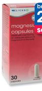 Clicks Magnesium-2x60 Capsules