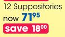 Preparation H 12 Suppositories