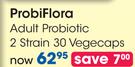 ProbiFlora Adult Probiotic 2 Strain 30 Vegecaps-Per Pack