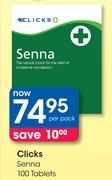 Clicks Senna-100 Tablets