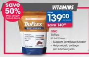 GNC TriFlex 60 Soft Chews-Per Pack