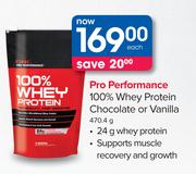 GNC Pro Performance 100% Whey Protein Chocolate or Vanilla-470.4gm