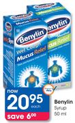 Benylin Syrup-50ml Each