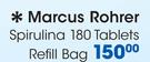 Marcus Rohrer Spirulina 180 Tablets Refill Bag-Per Pack