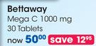 Bettaway Meg C 1000 mg 30 Tablets-Per Pack