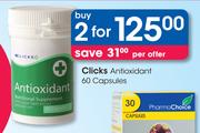 Clicks Antioxidant 60 Capsules-2's
