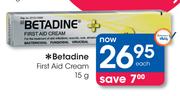 Betadine First Aid Cream-15g Each