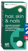 Clicks Hair, Skin & Nails-2x60 Tablets
