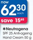 Neutrogena SPF 25 Anti-Ageing Hand Cream-50g
