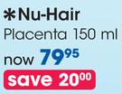 Nu-Hair Placenta-150ml
