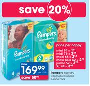 Pampers Baby Dry Disposable Nappies Jumbo Pack-Per Pack