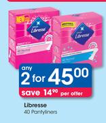 Libresse 40 Pantyliners-For 2