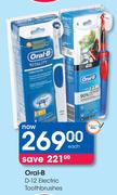 Oral-B D-12 Electric Toothbrushes-Each