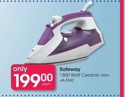 Safeway 1800 Watt Ceramic Iron JA-3342-Each