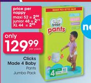 Clicks Made 4 Baby Pants Jumbo Pack-Per Pack