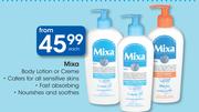 Mixa Body Lotion Or Creme-Each