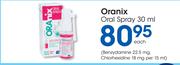 Oranix Oral Spray-30ml Each