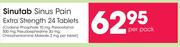 Sinutab Sinus Pain Extra Strength 24 Tablets-Per Pack