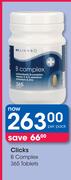 Clicks B Complex 365 Tablets-Per Pack
