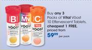 Vital Voost 10 Effervescent Tablets-Per Pack