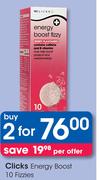 Clicks Energy Boost 10 Fizzies-For 2