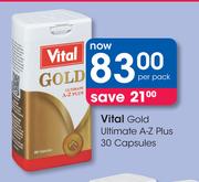 Vital Gold Ultimate A-Z Plus 30 Capsules-Per Pack