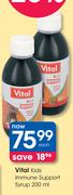 Vital Kids Immune Support Syrup-200ml Each