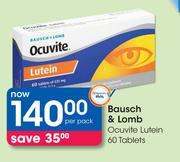 Bausch & Lomb Ocuvite Lutein 60 Tablets-Per Pack
