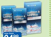 Clicks Condom & Lube Duo 3 Microfine & Lubricant-Per Pack