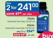 Clicks Essential Lavender Oil 50ml-Per Offer