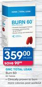 GNC Total Lean Burn 60 60 Tablets-Per Pack