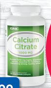 GNC Calcium Citrate 1000mg 180 Vegetarian Caplets-Per Pack
